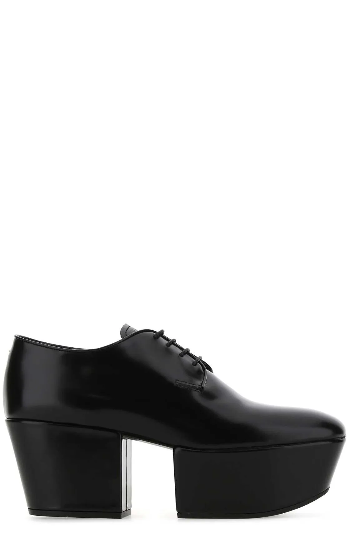Prada Logo Platform Loafers