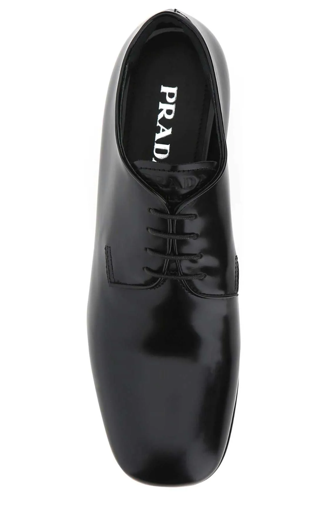 Prada Logo Platform Loafers