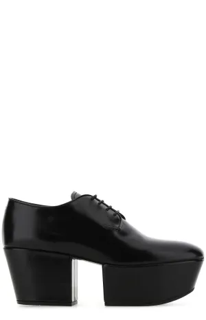 Prada Logo Platform Loafers