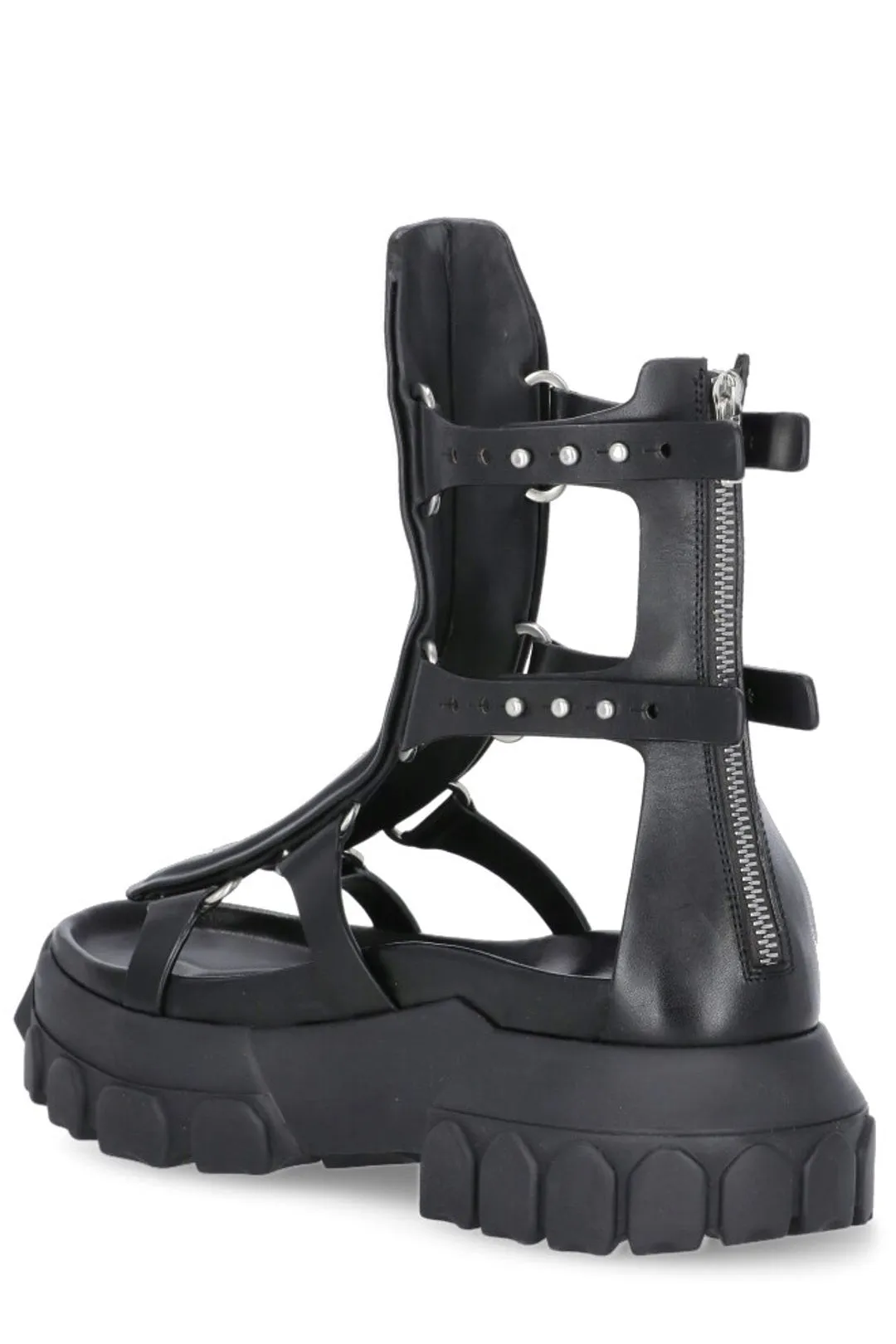 Rick Owens Zipped Gladiator Sandals
