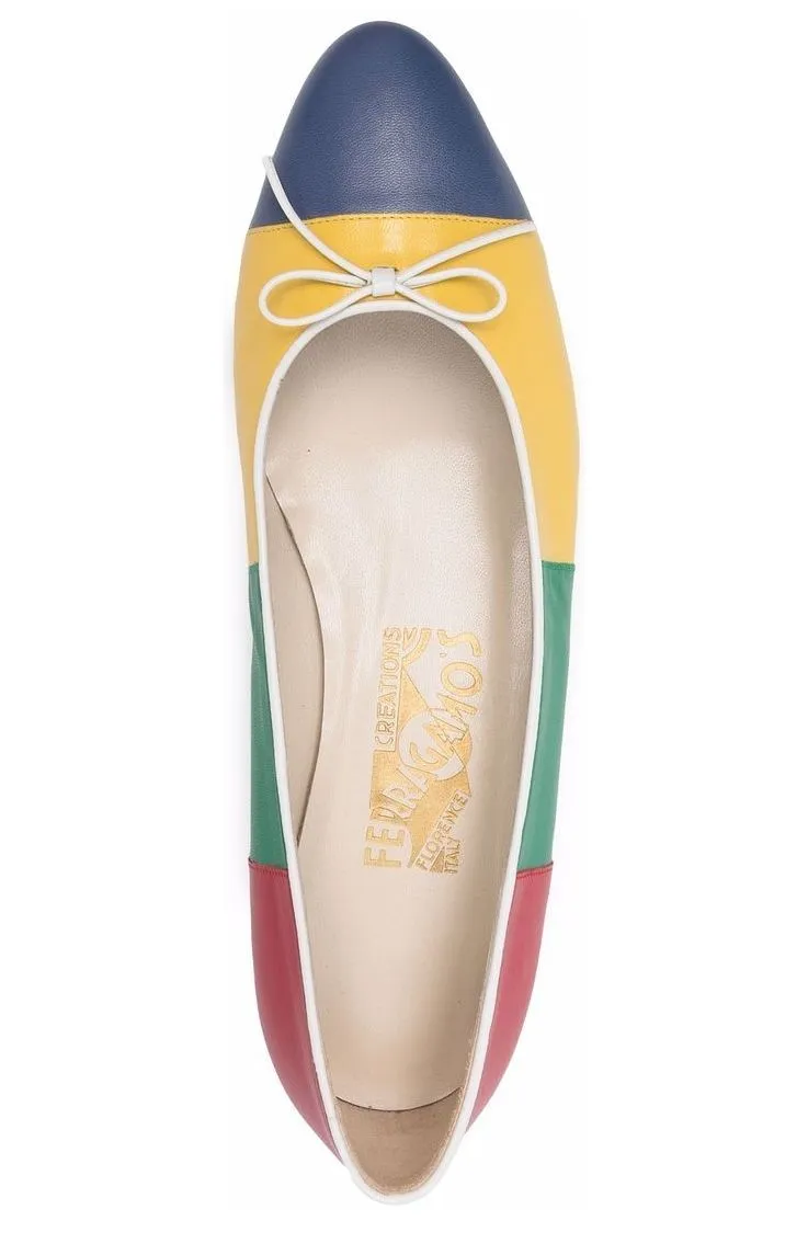 Salvatore Ferragamo Bow Detailed Flats