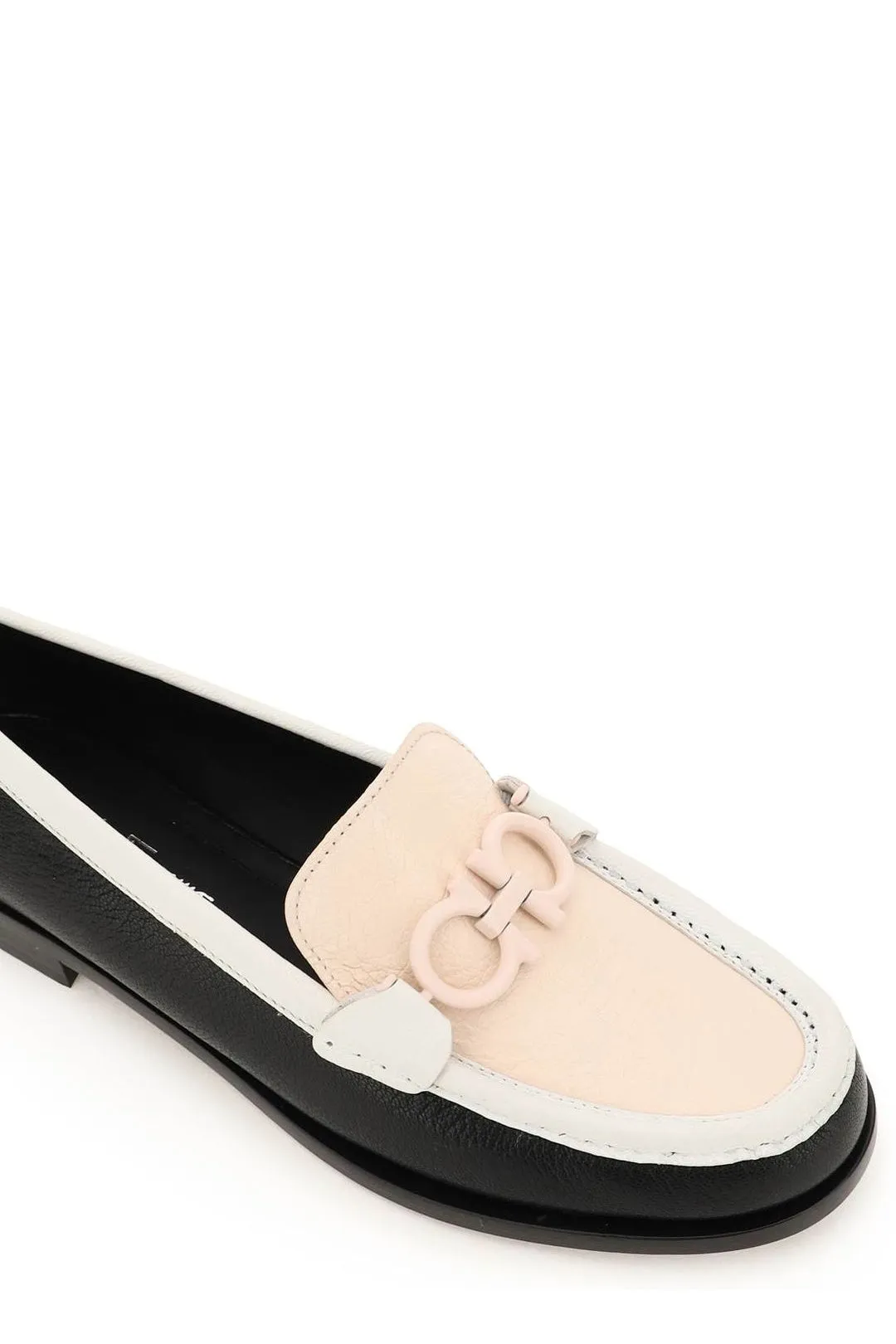 Salvatore Ferragamo Gancini Colorblock Loafers