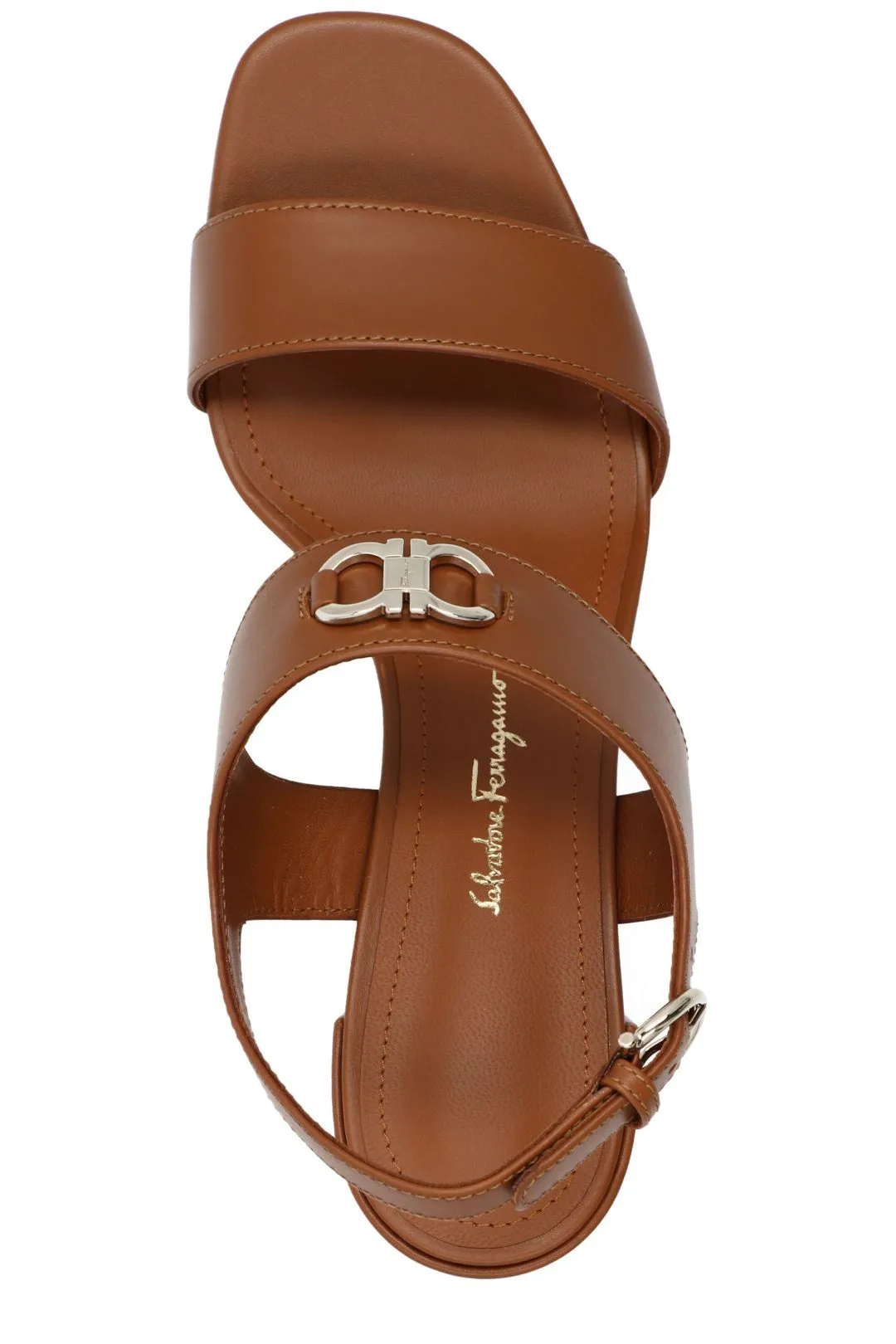 Salvatore Ferragamo Gancini Plaque Sandals