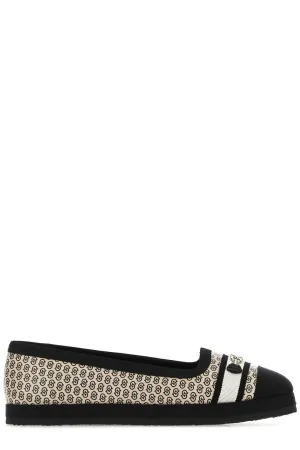 Salvatore Ferragamo Kelsi Monogram Print Ballerina Flats