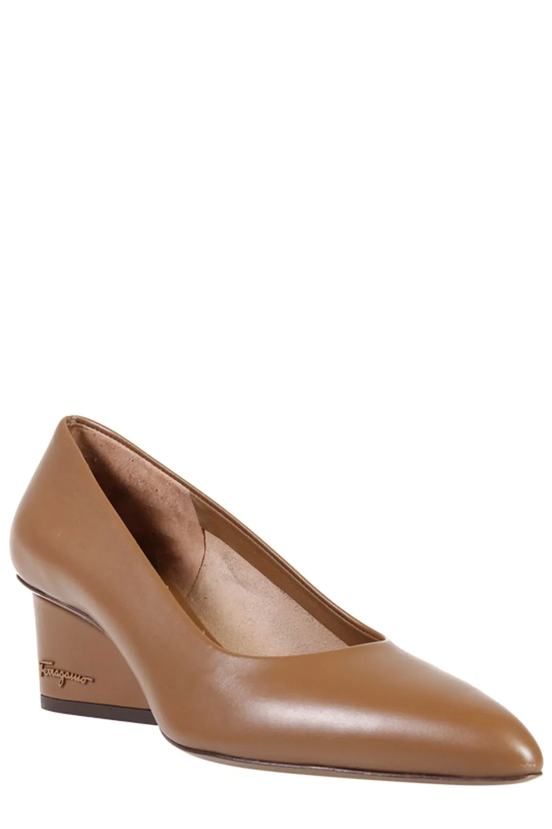 Salvatore Ferragamo Logo Embossed Pumps