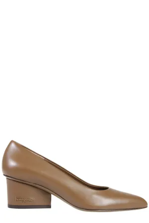 Salvatore Ferragamo Logo Embossed Pumps