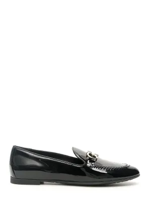 Salvatore Ferragamo Patent Gancini Loafers