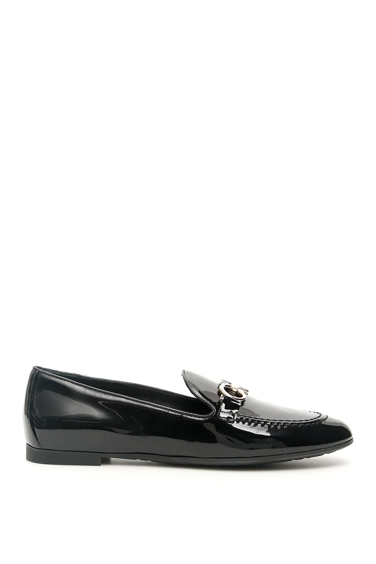 Salvatore Ferragamo Patent Gancini Loafers