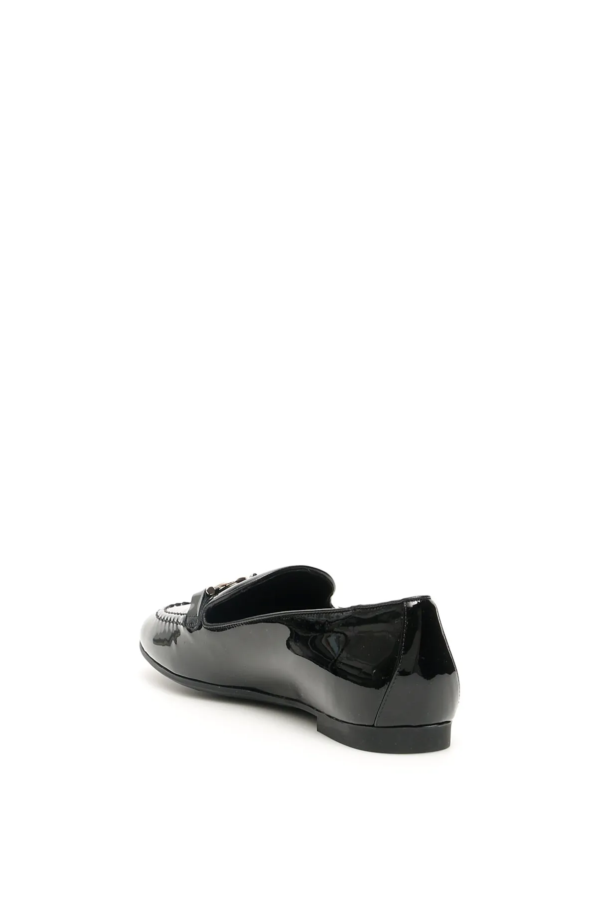 Salvatore Ferragamo Patent Gancini Loafers
