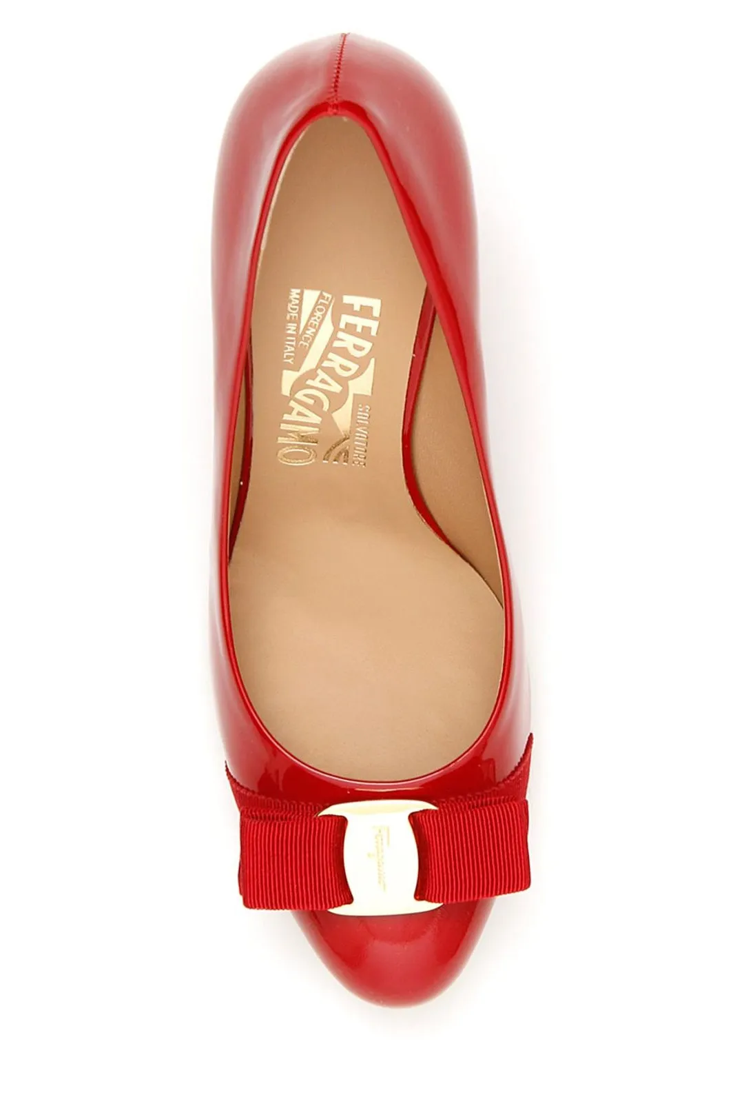 Salvatore Ferragamo Patent Vara Bow Pumps