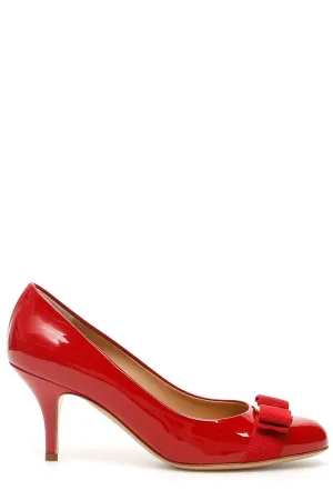 Salvatore Ferragamo Patent Vara Bow Pumps