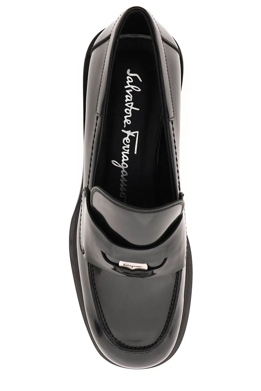 Salvatore Ferragamo Penny Logo Engraved Loafers