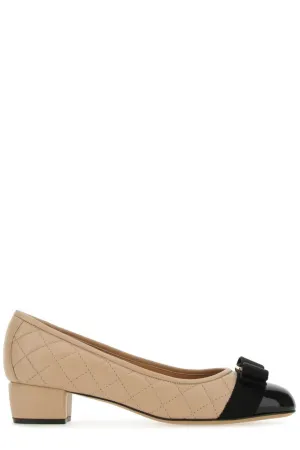 Salvatore Ferragamo Vara Bow Quilted Pumps
