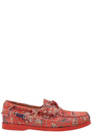Sebago Docksides Paisley Printed Loafers