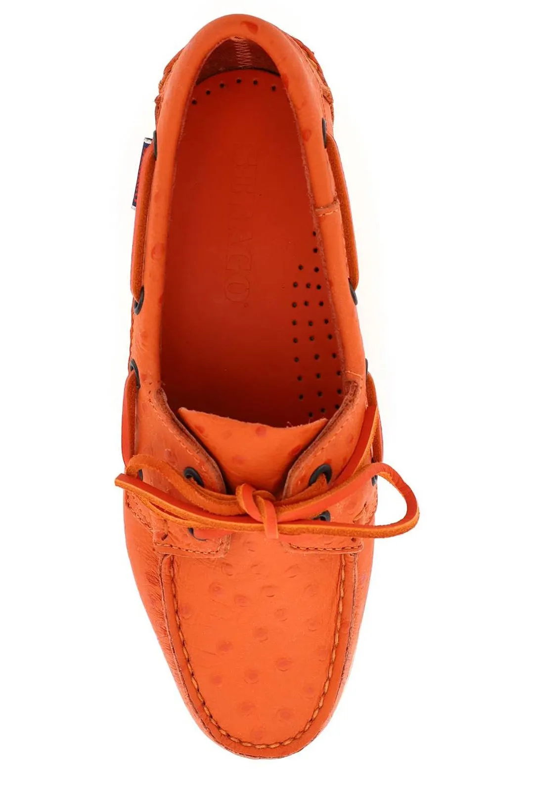 Sebago Polka Dot Lace-Up Loafers