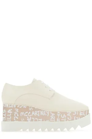 Stella McCartney Elyse Logo Printed Lace Up Shoes