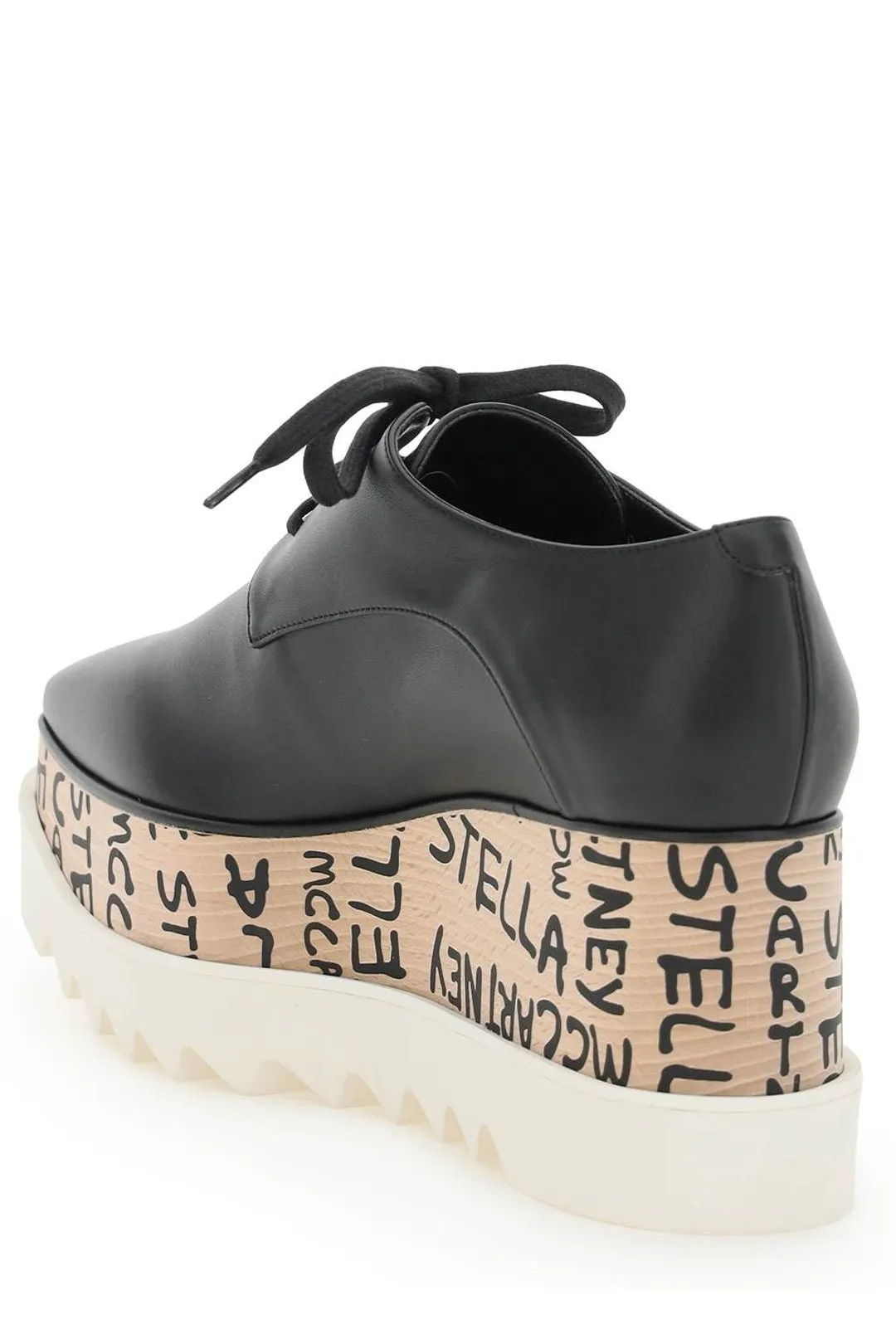 Stella McCartney Elyse Logo Printed Lace Up Shoes
