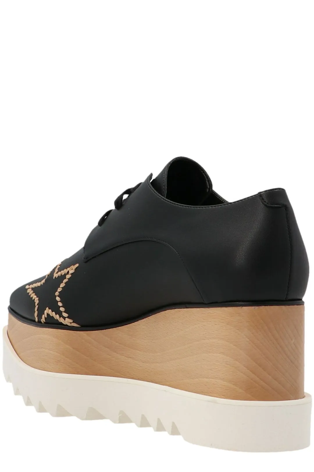 Stella McCartney Elyse Star Detailed Lace-Up Shoes