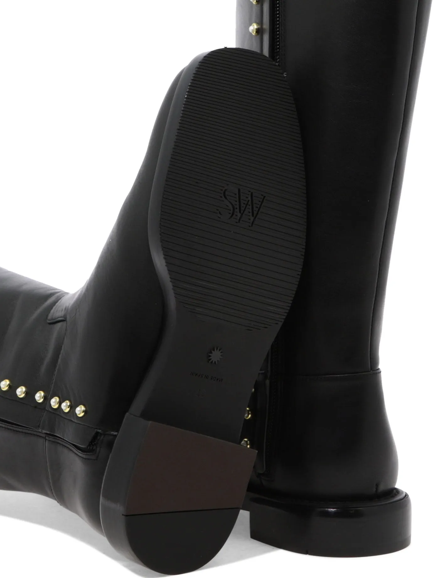 Stuart Weitzman Embellished Riding Boots