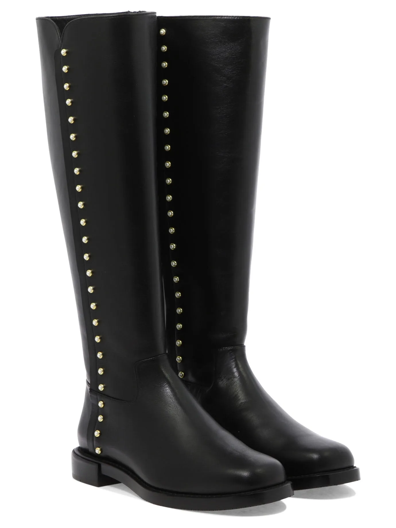 Stuart Weitzman Embellished Riding Boots