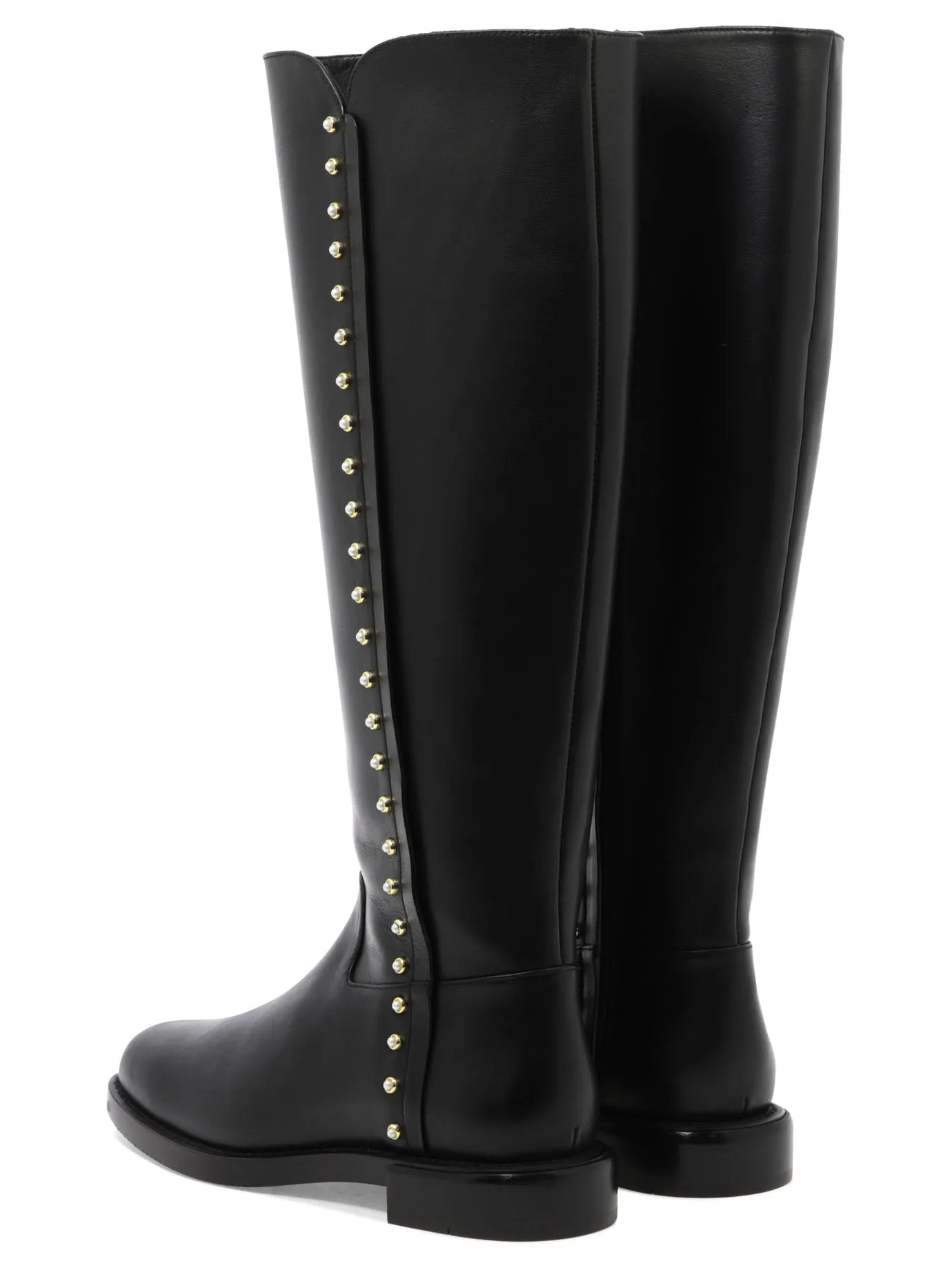 Stuart Weitzman Embellished Riding Boots