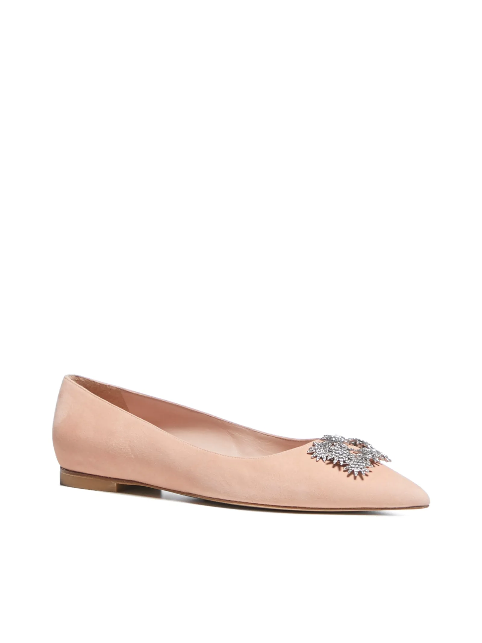 Stuart Weitzman Kelsey Crystal Embellished Flats