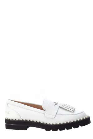 Stuart Weitzman Mila Pearl Embellished Loafers