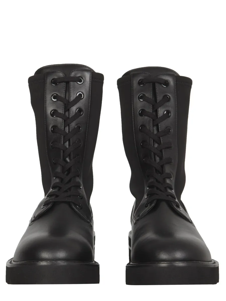 Stuart Weitzman Panelled Combat Boots