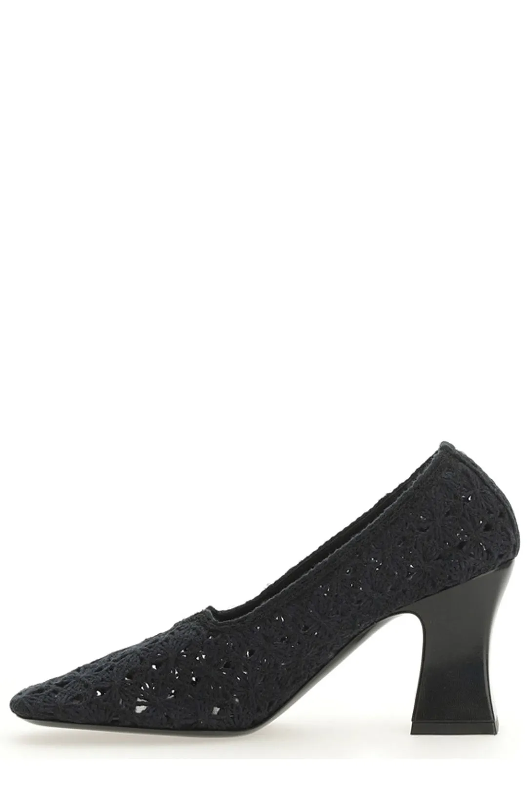 The Row Block Heel Elastic Pumps