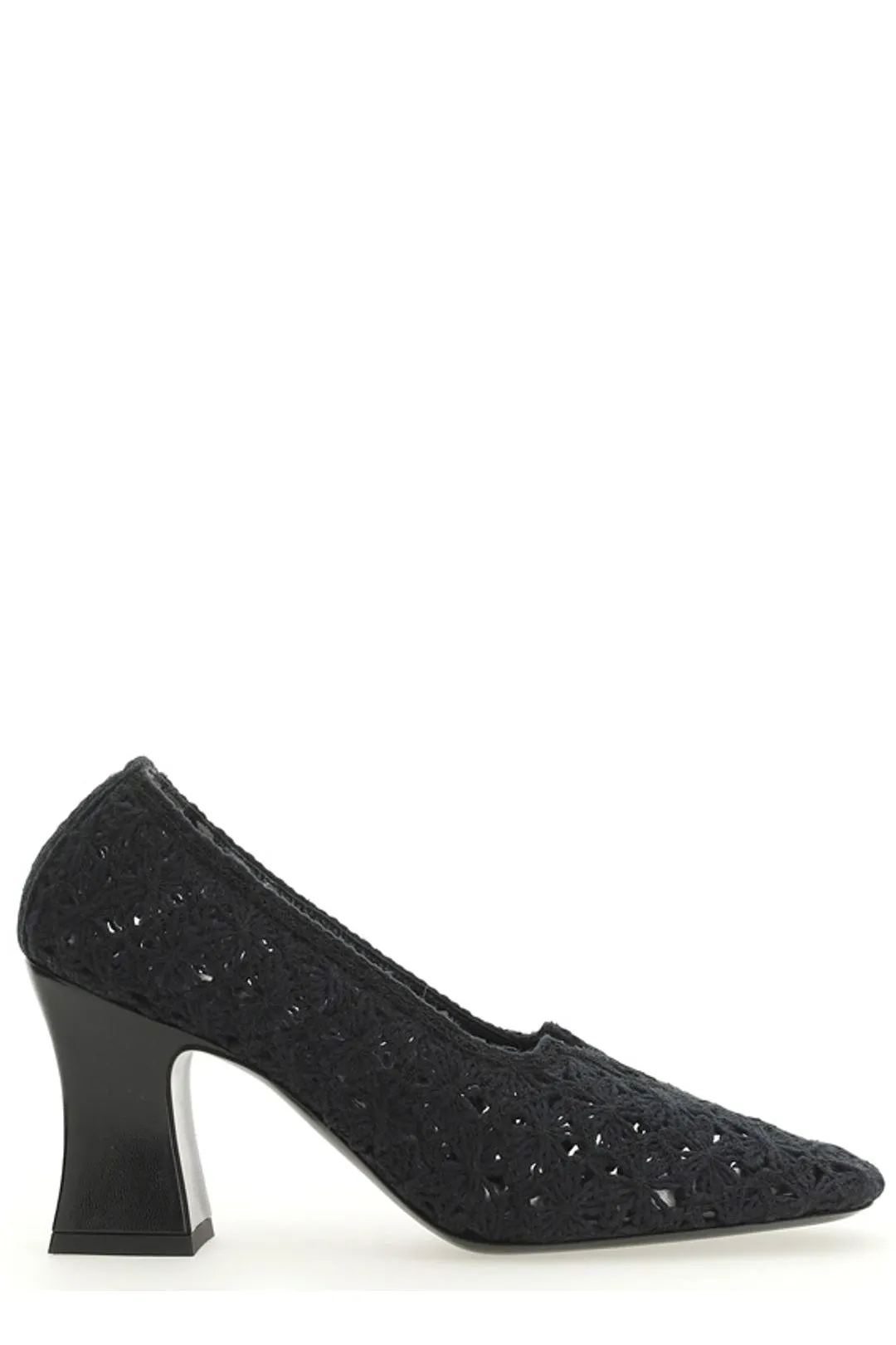 The Row Block Heel Elastic Pumps