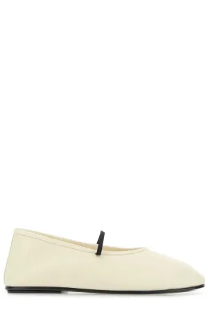 The Row Elasticated-Strap Ballerina Flats