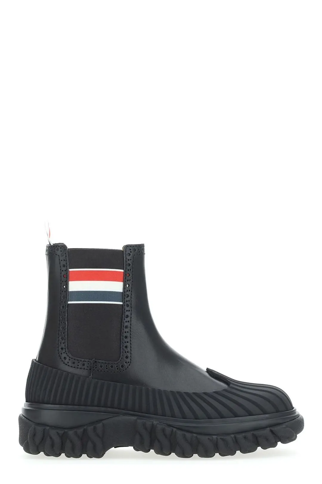 Thom Browne Chelsea Logo Pull-Tab Boot