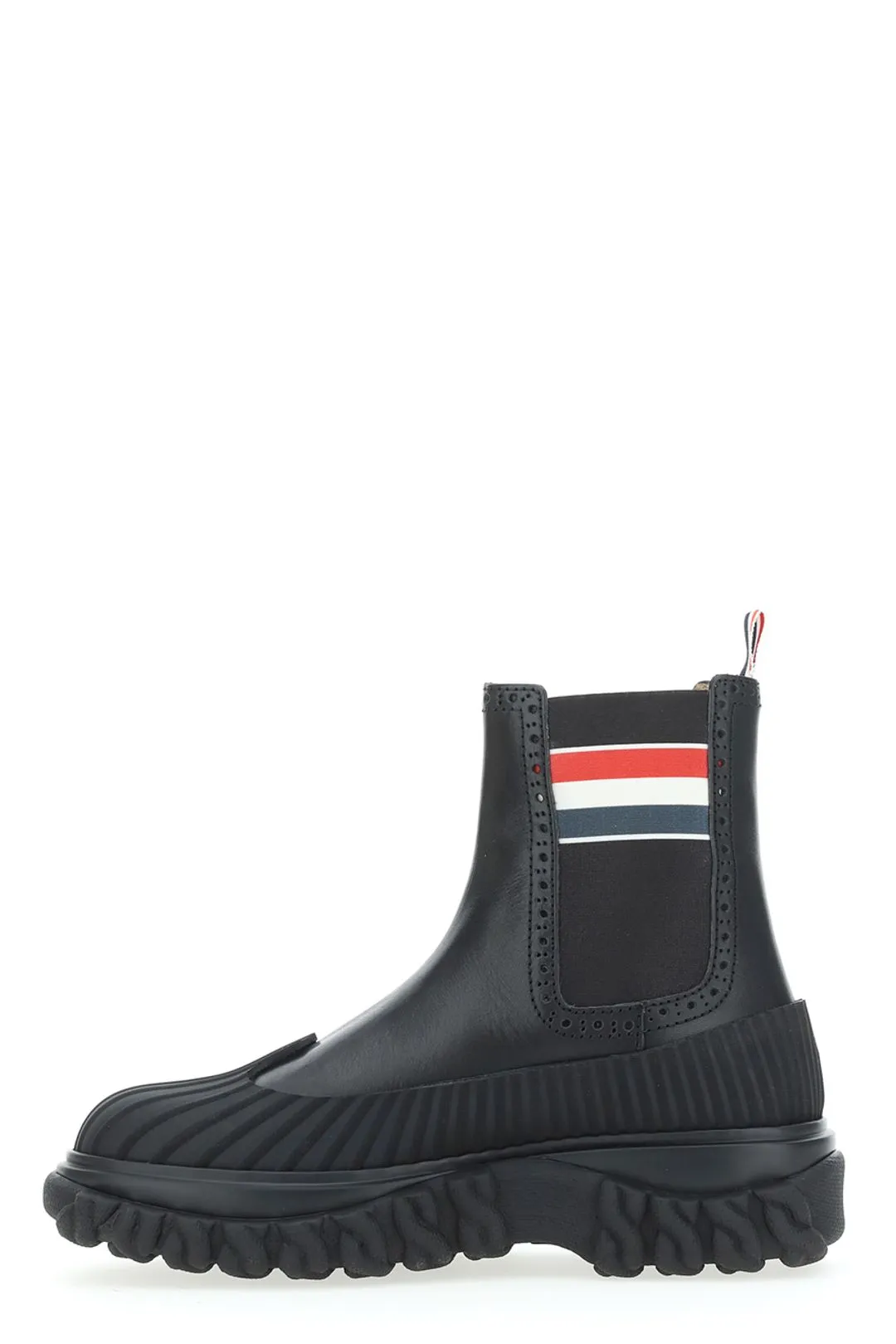 Thom Browne Chelsea Logo Pull-Tab Boot
