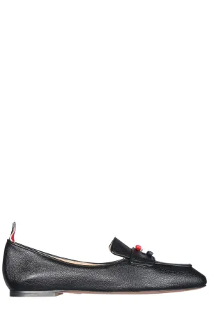 Thom Browne Moccasins Bow Detailed Loafers