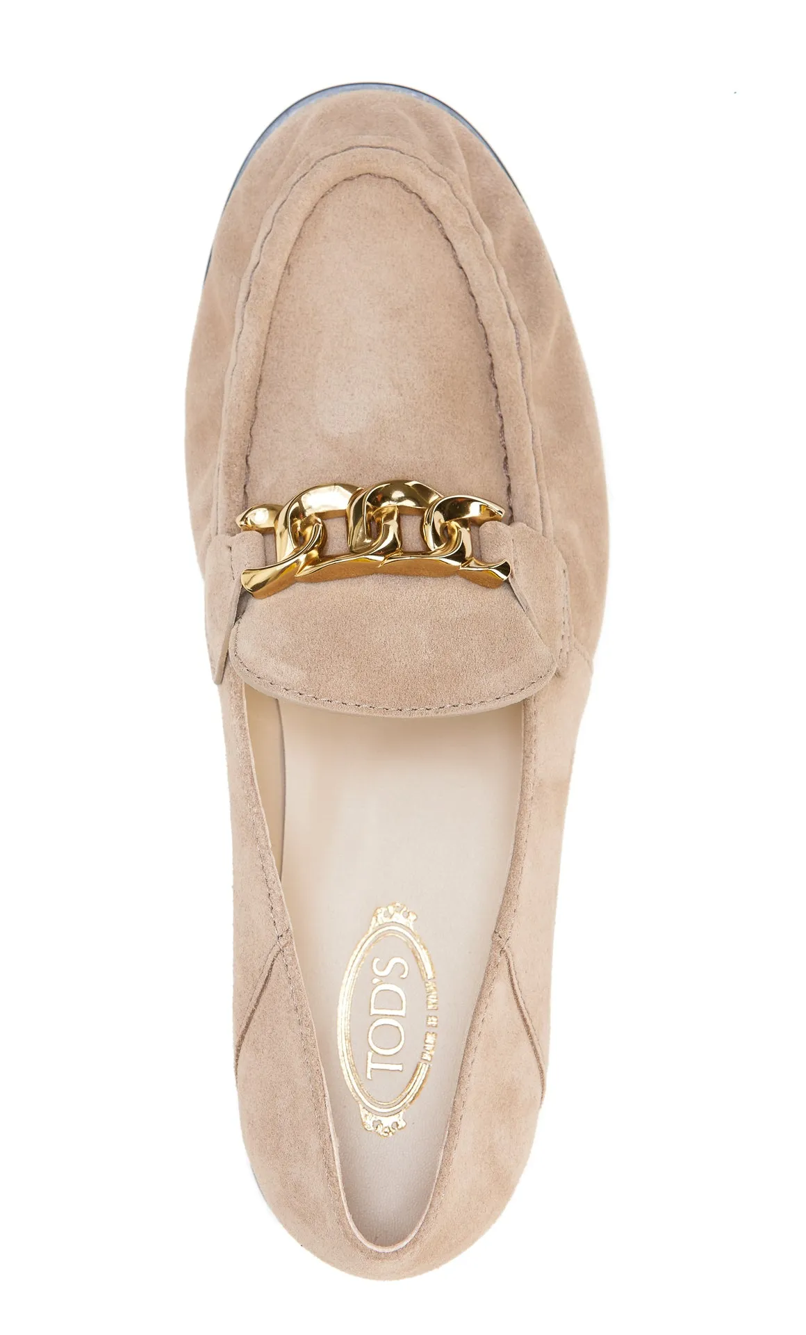 Tod's Chain Detailed Gathered Toe Loafers