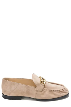 Tod's Chain Detailed Gathered Toe Loafers