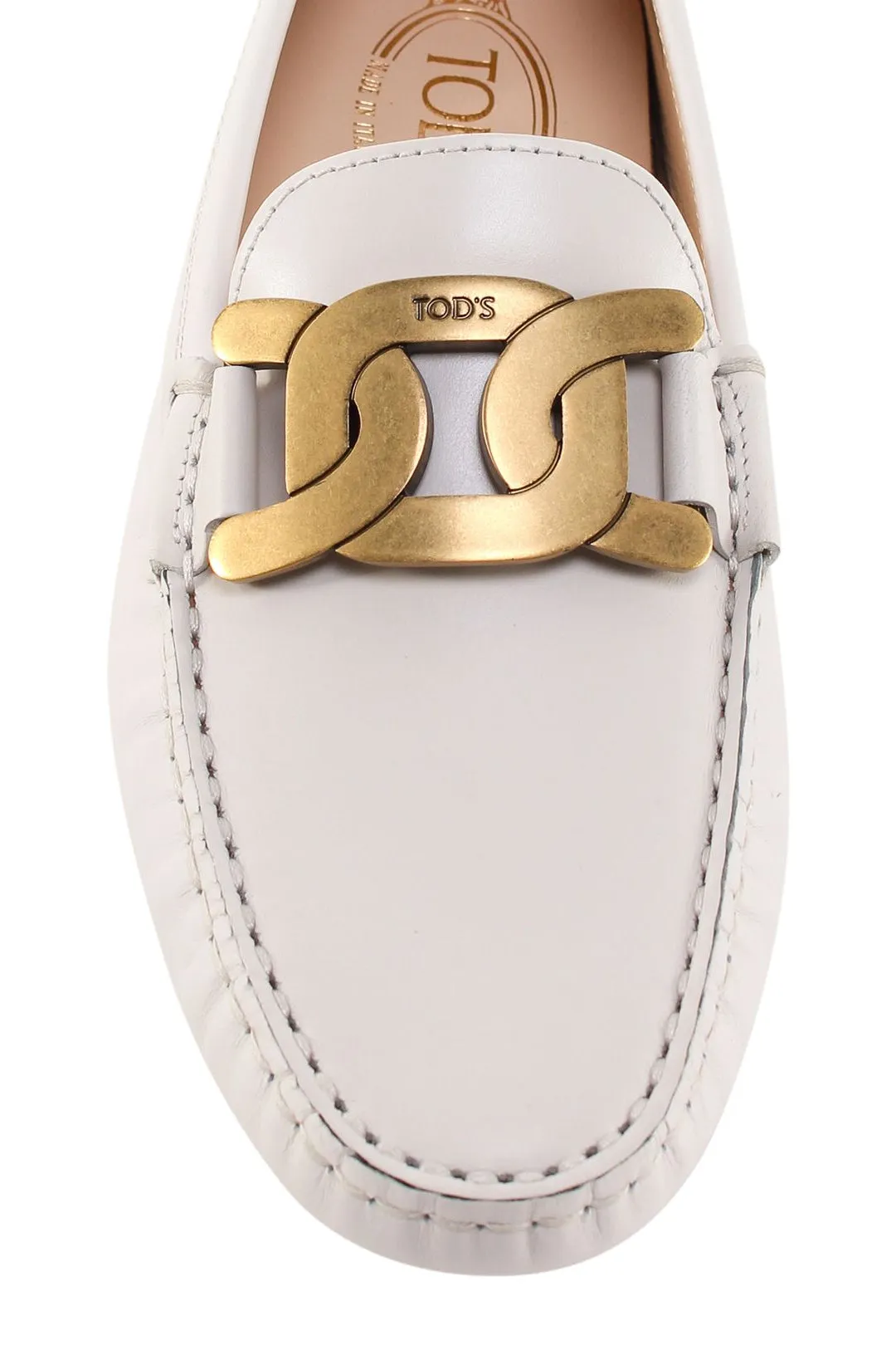 Tod's Chain-Link Embellished Loafers