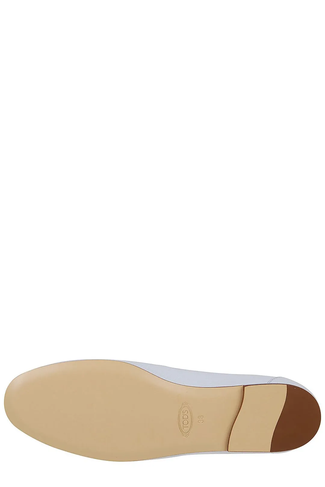Tod's Kate Chain Link Almond Toe Loafers