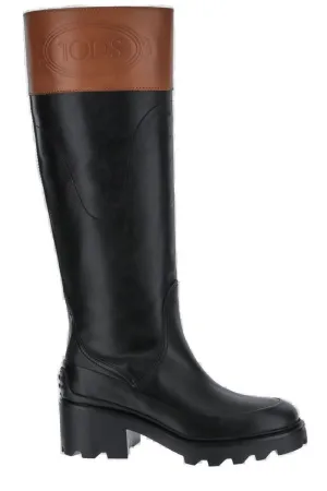 Tod's Logo Embossed Detail Boots