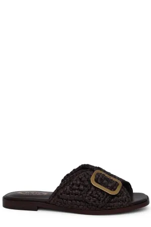 Tod's Woven Slip-On Sandals