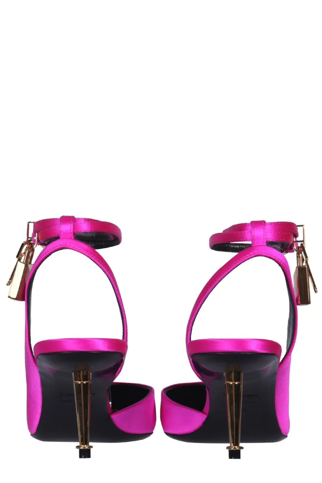 Tom Ford Padlock Satin Pumps