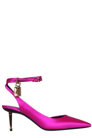 Tom Ford Padlock Satin Pumps