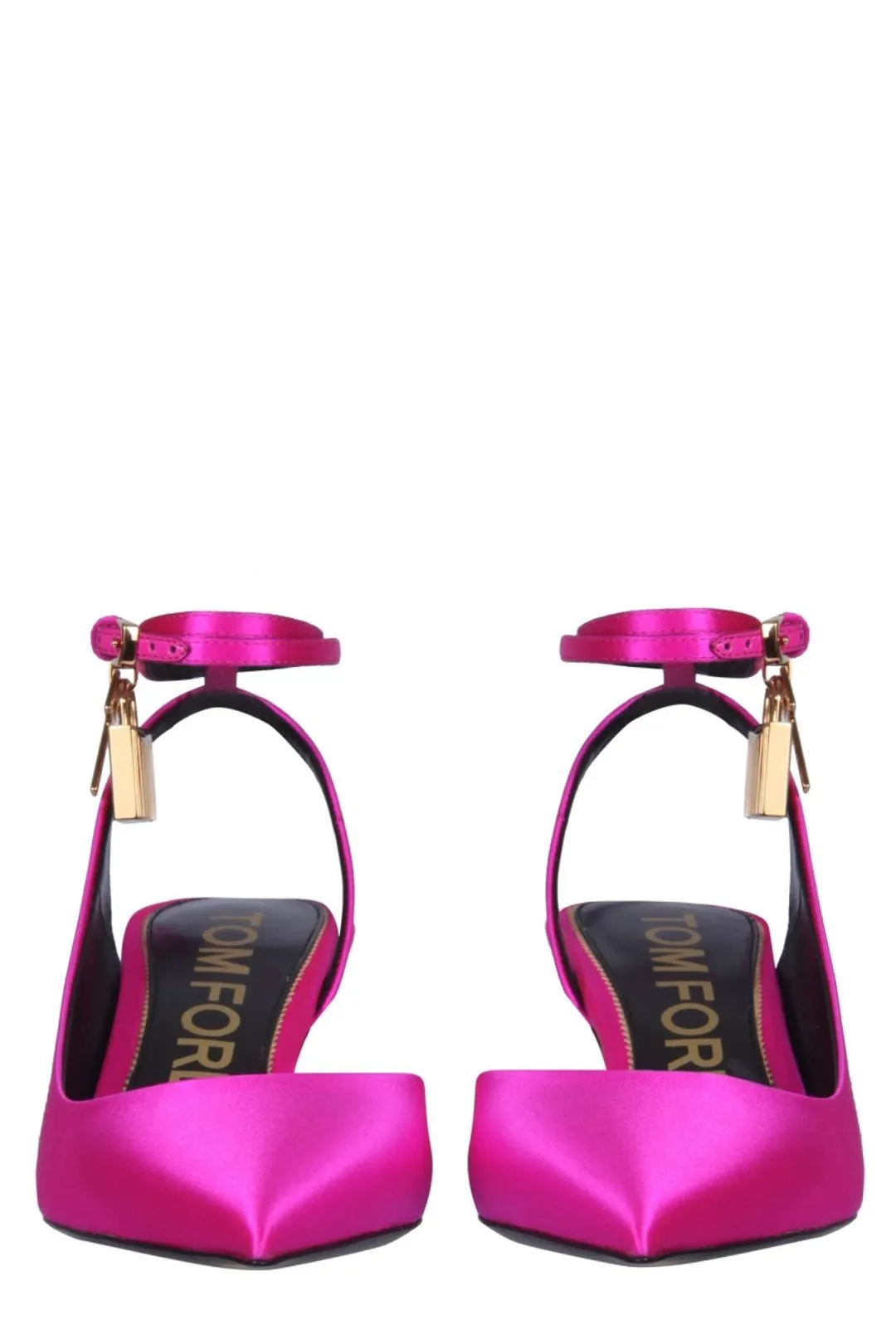 Tom Ford Padlock Satin Pumps