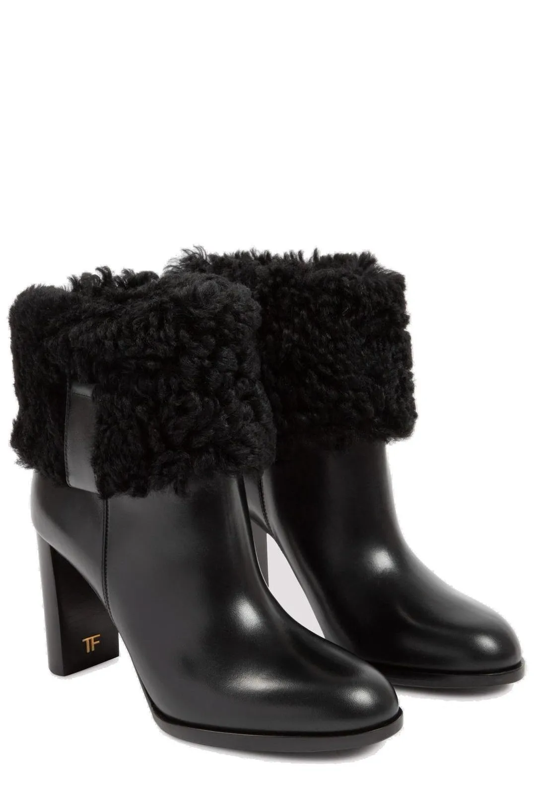 Tom Ford Shearling Heeled Boots