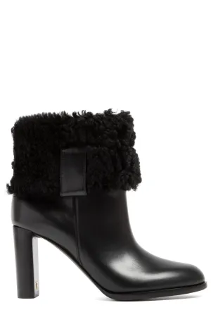 Tom Ford Shearling Heeled Boots