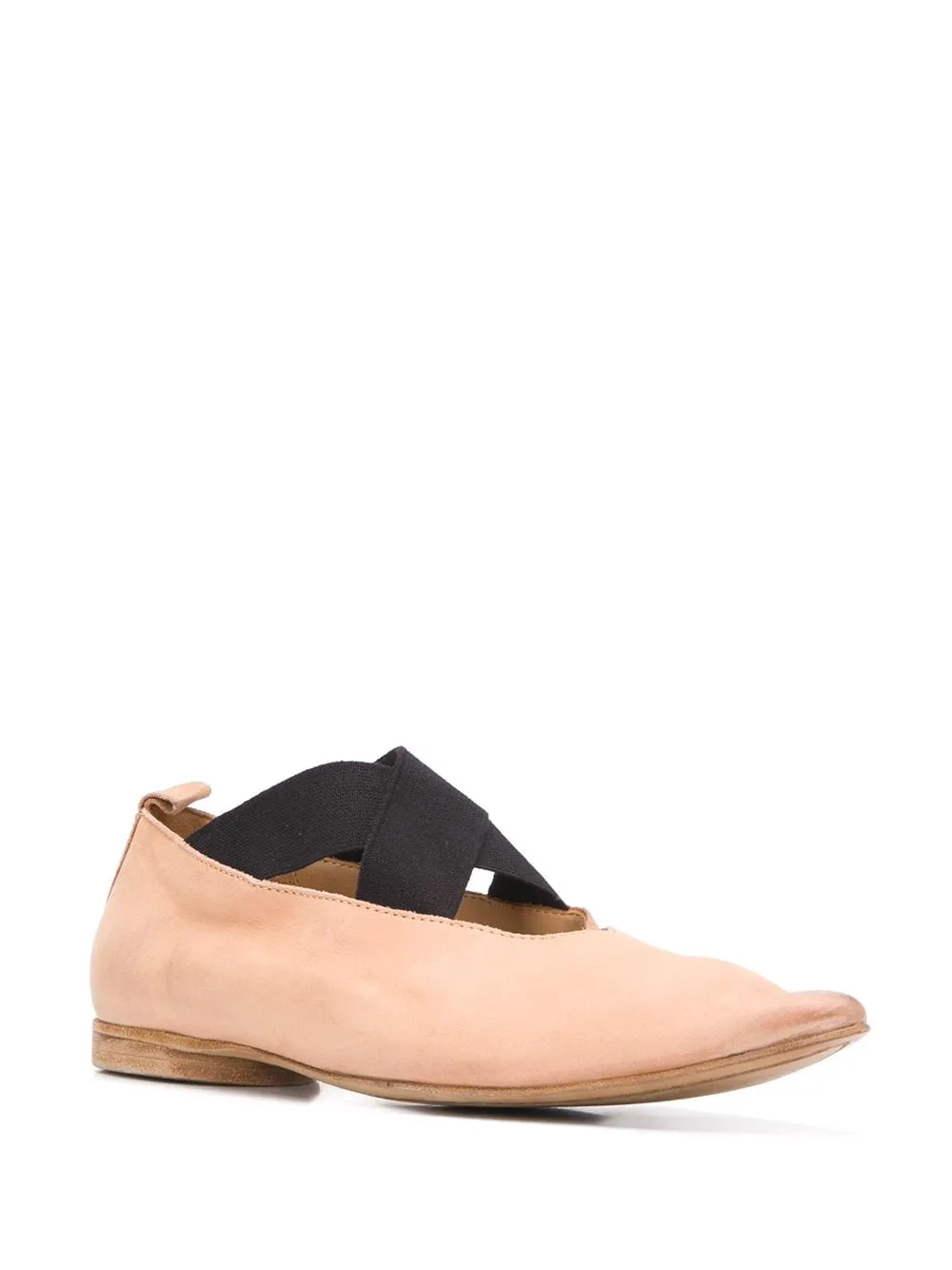 Uma Wang Crossover Strap Ballerina Flats