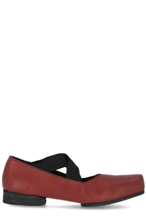 Uma Wang Crossover Strap Ballerina Flats