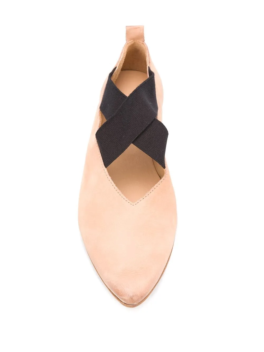 Uma Wang Crossover Strap Ballerina Flats