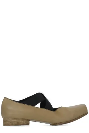 Uma Wang Crossover Strap Ballerina Flats