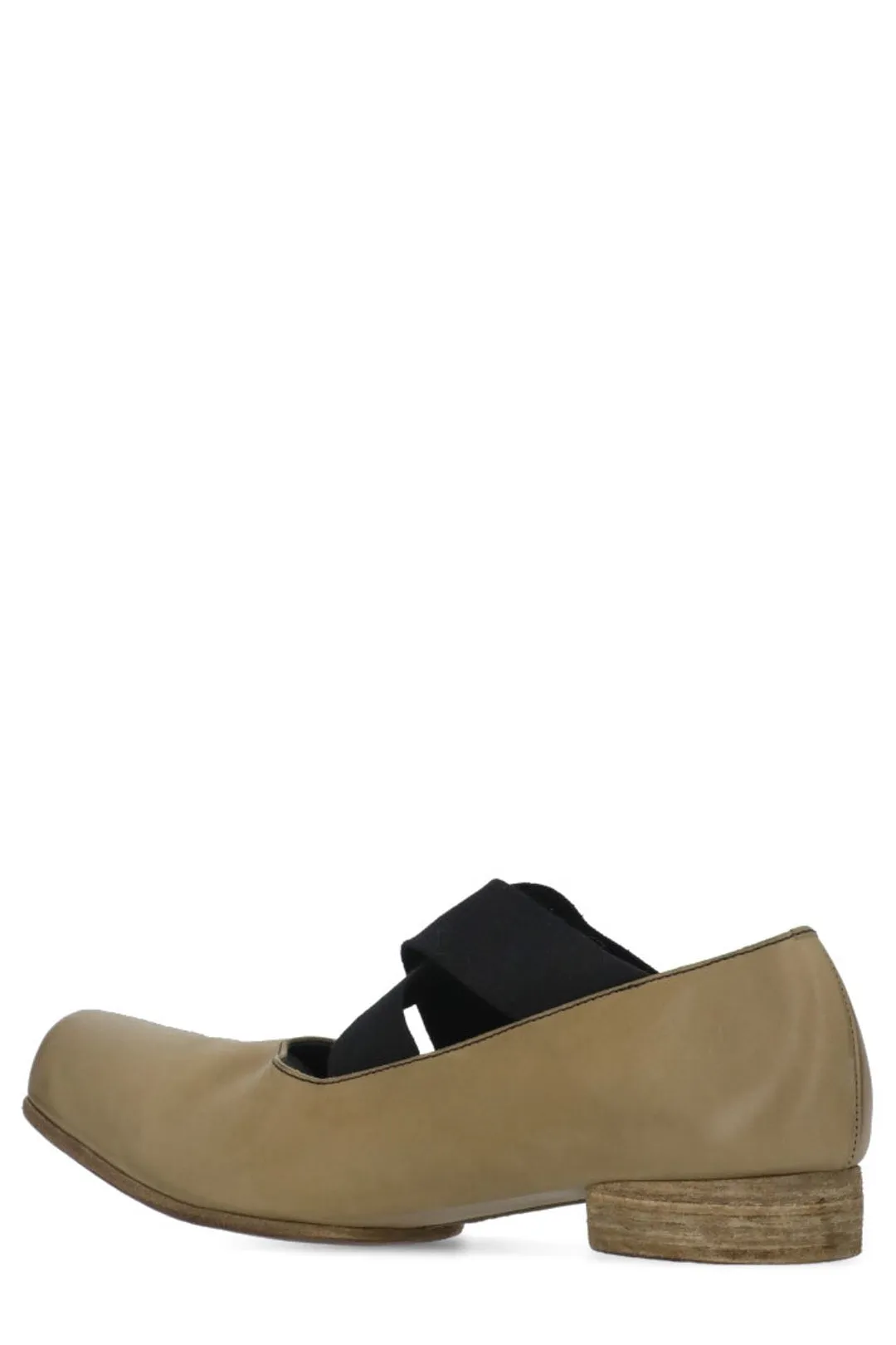 Uma Wang Crossover Strap Ballerina Flats